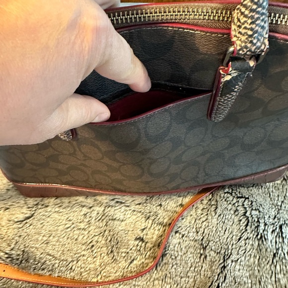 Coach Designer Authentic Exotic Brown and Oxford Sierra Satchel Bag - Picture 12 of 12